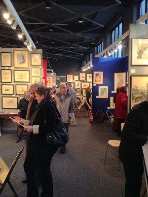 The annual Watercolours & Works on Paper Fair, which began this week and continues until Sunday, Feb. 3, at the Science Museum in South Kensington. Image Auction Central News.